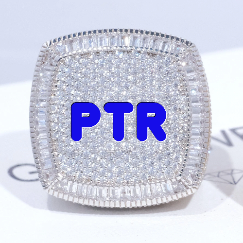 CUSTOM LETTER 3D ICED RING