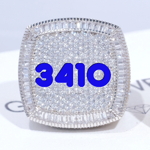 CUSTOM LETTER 3D ICED RING
