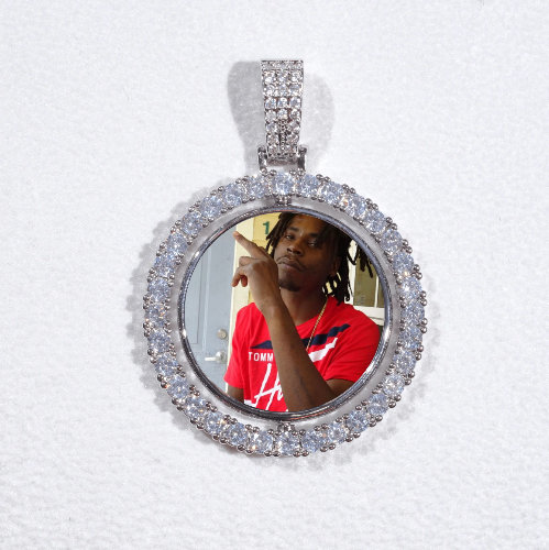 3D Spinning 2-Faced Custom Picture Pendant