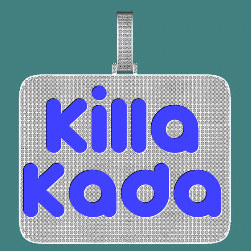 CUSTOM LETTER NECKLACE 3D BIG SQUARE