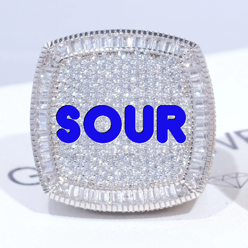CUSTOM LETTER 3D ICED RING
