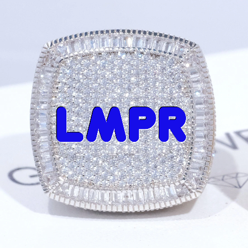 CUSTOM LETTER 3D ICED RING