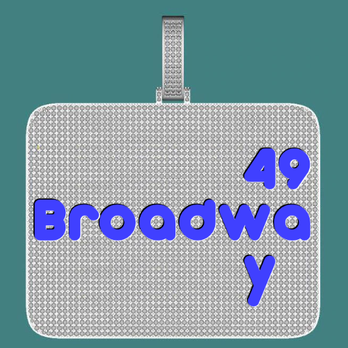 CUSTOM LETTER NECKLACE 3D BIG SQUARE