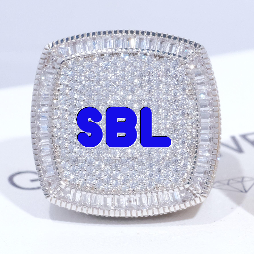 CUSTOM LETTER 3D ICED RING