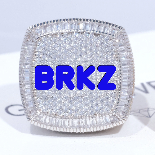 CUSTOM LETTER 3D ICED RING
