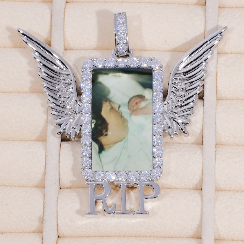 RIP WING 3D CUSTOM PICTURE PENDANT