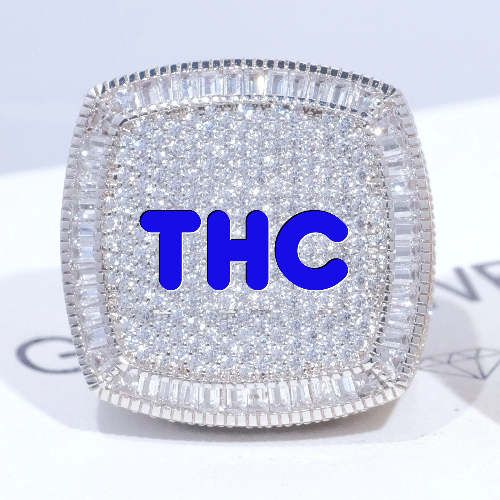 CUSTOM LETTER 3D ICED RING