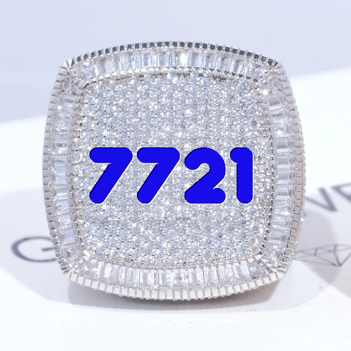 CUSTOM LETTER 3D ICED RING