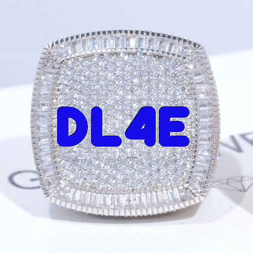 CUSTOM LETTER 3D ICED RING