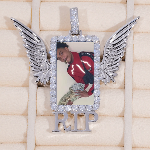 RIP WING 3D CUSTOM PICTURE PENDANT