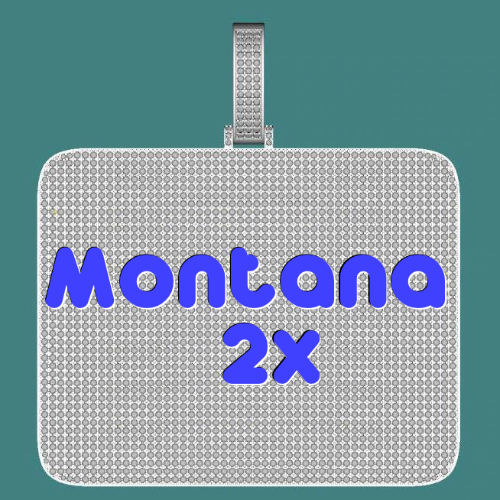 CUSTOM LETTER NECKLACE 3D BIG SQUARE