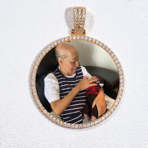 MEDIUM 3D CIRCLE CUSTOM PICTURE PENDANT