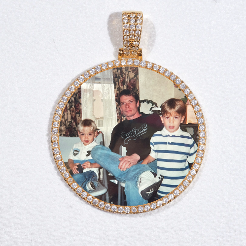 MEDIUM 3D CIRCLE CUSTOM PICTURE PENDANT