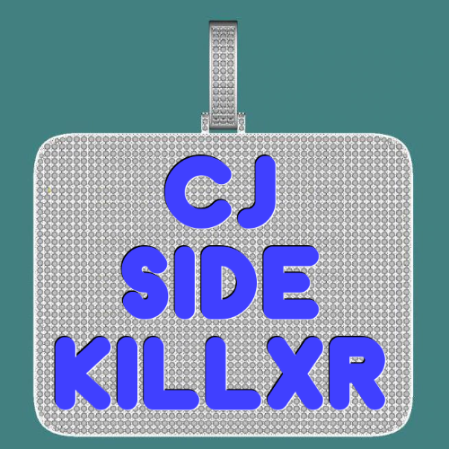 CUSTOM LETTER NECKLACE 3D BIG SQUARE