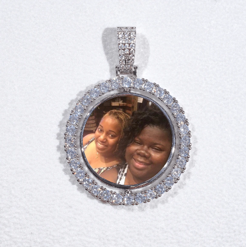 3D Spinning 2-Faced Custom Picture Pendant