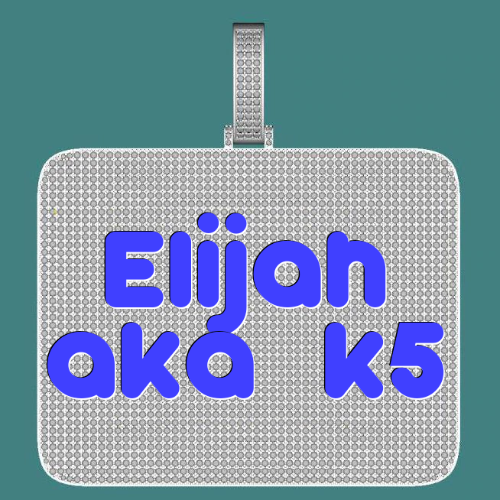 CUSTOM LETTER NECKLACE 3D BIG SQUARE