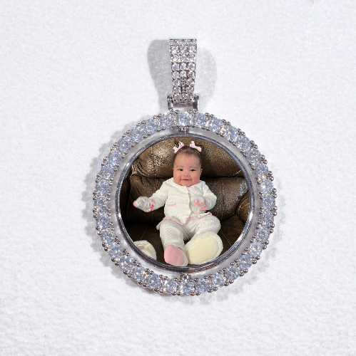 3D Spinning 2-Faced Custom Picture Pendant