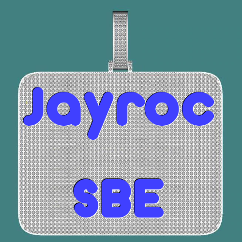 CUSTOM LETTER NECKLACE 3D BIG SQUARE