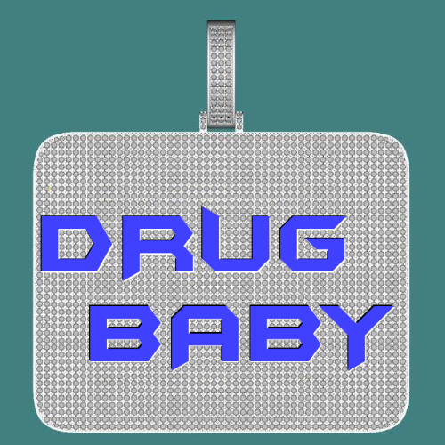 CUSTOM LETTER NECKLACE 3D BIG SQUARE