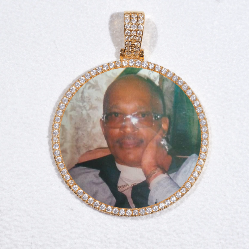 MEDIUM 3D CIRCLE CUSTOM PICTURE PENDANT