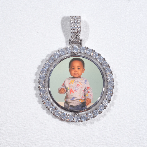3D Spinning 2-Faced Custom Picture Pendant