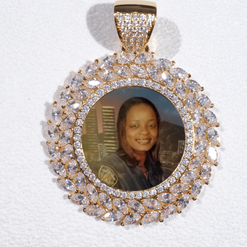 Large 3D Wheat Ear Custom Picture Pendant