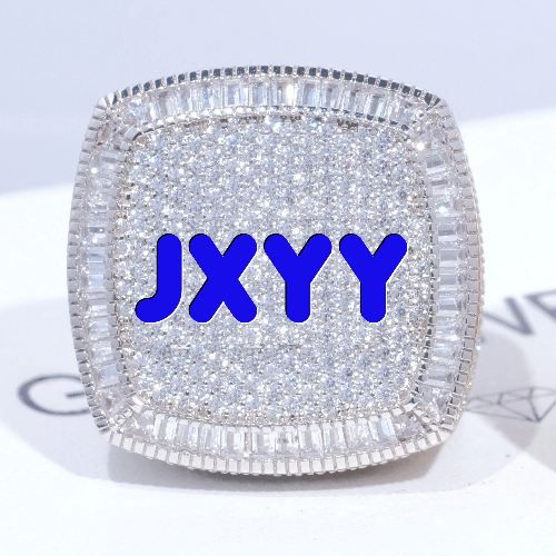 CUSTOM LETTER 3D ICED RING