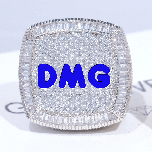 CUSTOM LETTER 3D ICED RING