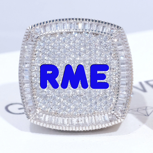CUSTOM LETTER 3D ICED RING