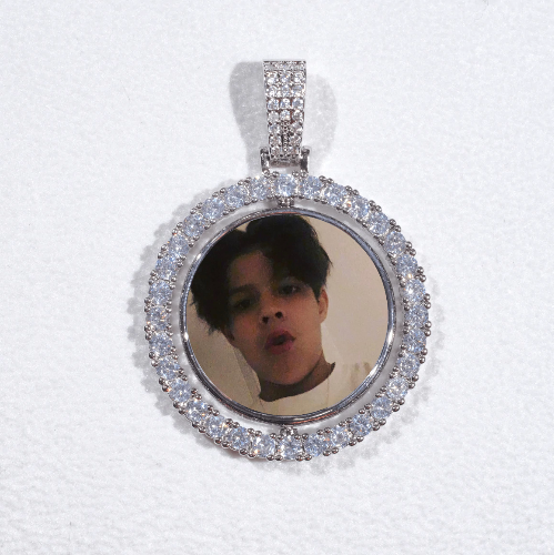 3D Spinning 2-Faced Custom Picture Pendant