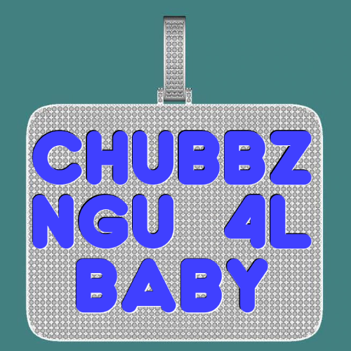 CUSTOM LETTER NECKLACE 3D BIG SQUARE