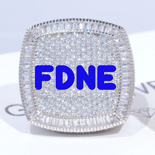 CUSTOM LETTER 3D ICED RING