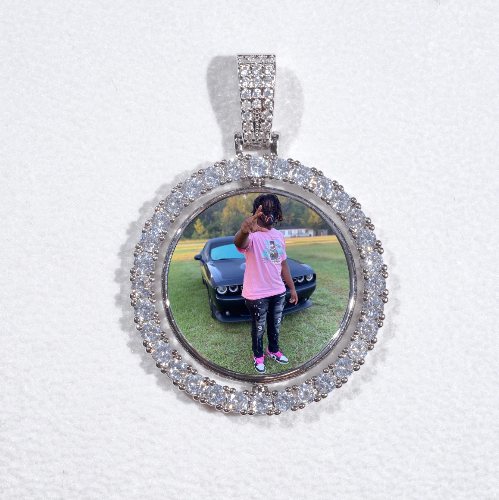 3D Spinning 2-Faced Custom Picture Pendant