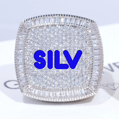 CUSTOM LETTER 3D ICED RING