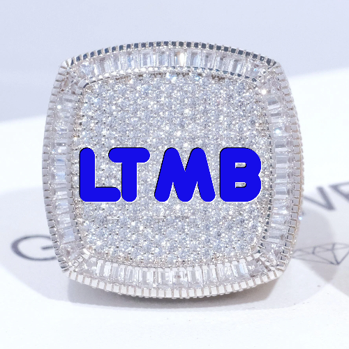 CUSTOM LETTER 3D ICED RING