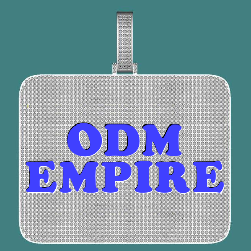 CUSTOM LETTER NECKLACE 3D BIG SQUARE
