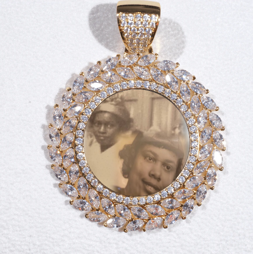 Large 3D Wheat Ear Custom Picture Pendant