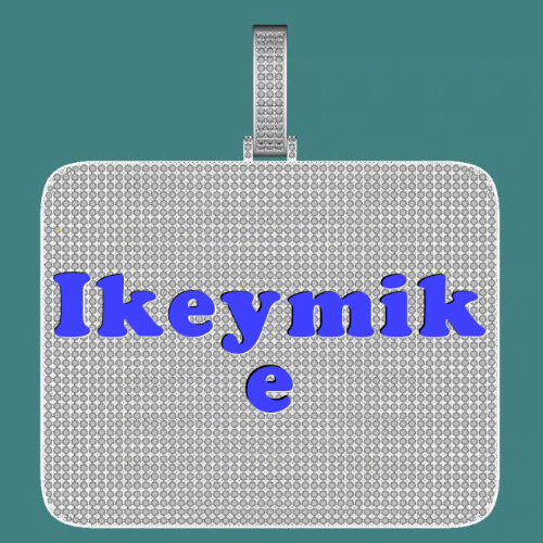 CUSTOM LETTER NECKLACE 3D BIG SQUARE