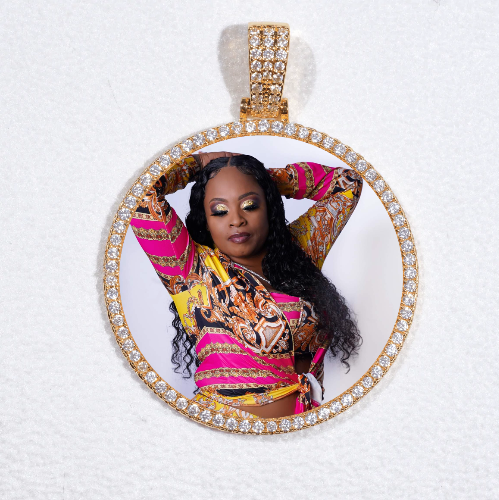 MEDIUM 3D CIRCLE CUSTOM PICTURE PENDANT