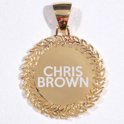 Large 3D Wheat Ear Custom Picture Pendant