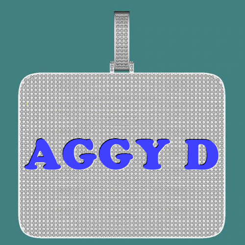 CUSTOM LETTER NECKLACE 3D BIG SQUARE