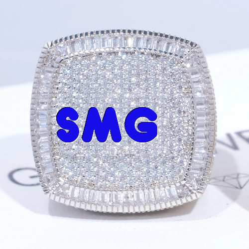 CUSTOM LETTER 3D ICED RING