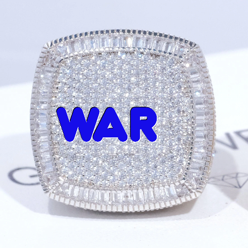 CUSTOM LETTER 3D ICED RING