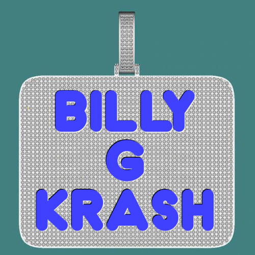 CUSTOM LETTER NECKLACE 3D BIG SQUARE