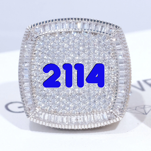 CUSTOM LETTER 3D ICED RING