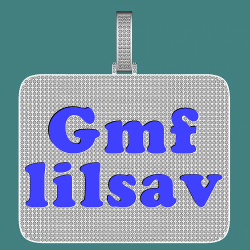 CUSTOM LETTER NECKLACE 3D BIG SQUARE