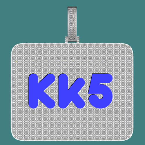CUSTOM LETTER NECKLACE 3D BIG SQUARE