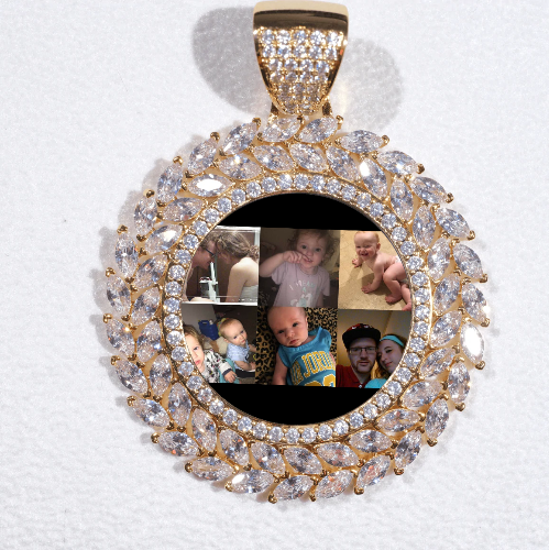 Large 3D Wheat Ear Custom Picture Pendant