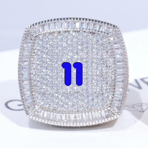 CUSTOM LETTER 3D ICED RING