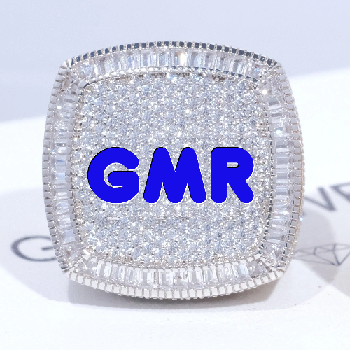 CUSTOM LETTER 3D ICED RING